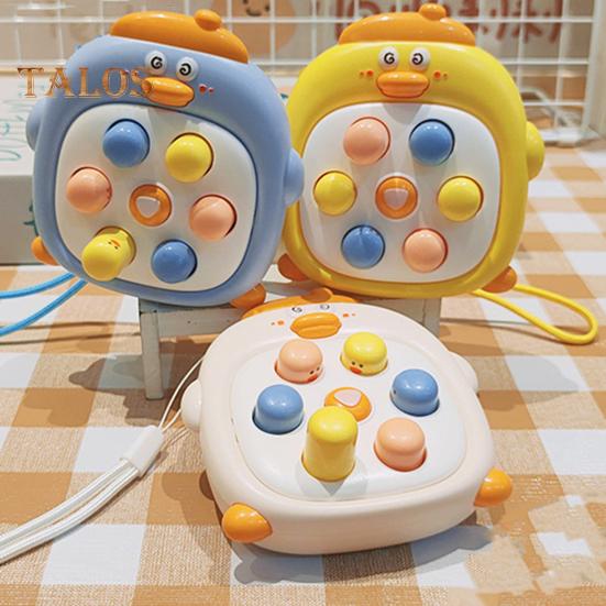 Kinder schlagen Maulwurf Spielzeug Cartoon Ente Druckknopf Handheld Spiel Maschine tragbare Reise Kleinkinder Jungen Mädchen pädagogische Presse Maulwurf Spiel