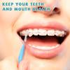 30Pcs Soft Micro Braces Brush Bendable Teeth Cleaning Tools Orthodontic Braces Cleaner Brush  Travel