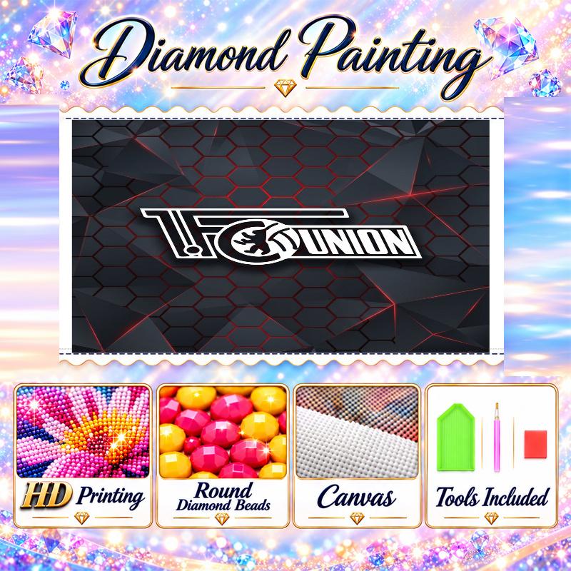 Union Berlin FC Diamond Painting Kit 5D Full Drill DIY Diamond Mosaic Wall Art Home Decor