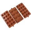 15 Cells Flower-Shaped Chocolate Ice Mold Silicone Cake Decor Mold DIY Baking To