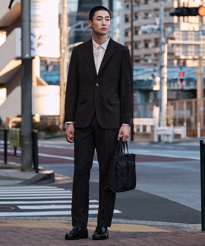 STCO Two-Tone Texture Lightweight Summer Slacks_Charcoal Gray (Relaxed Fit)_Sepwb04Tsc