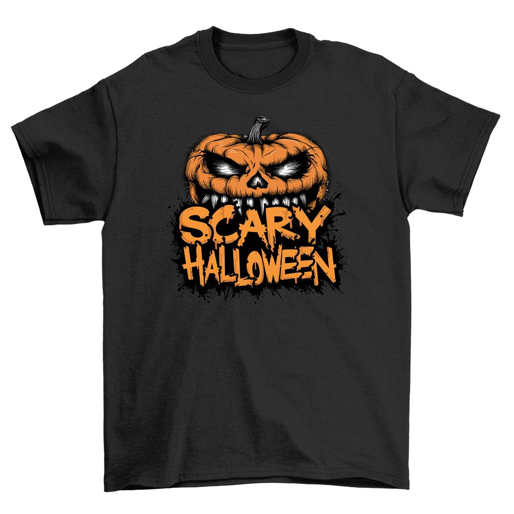 Halloween_282 Spooky T-Shirt Mens Womens Tees Top - Funny and Frightening! Unisex Design, Perfect for