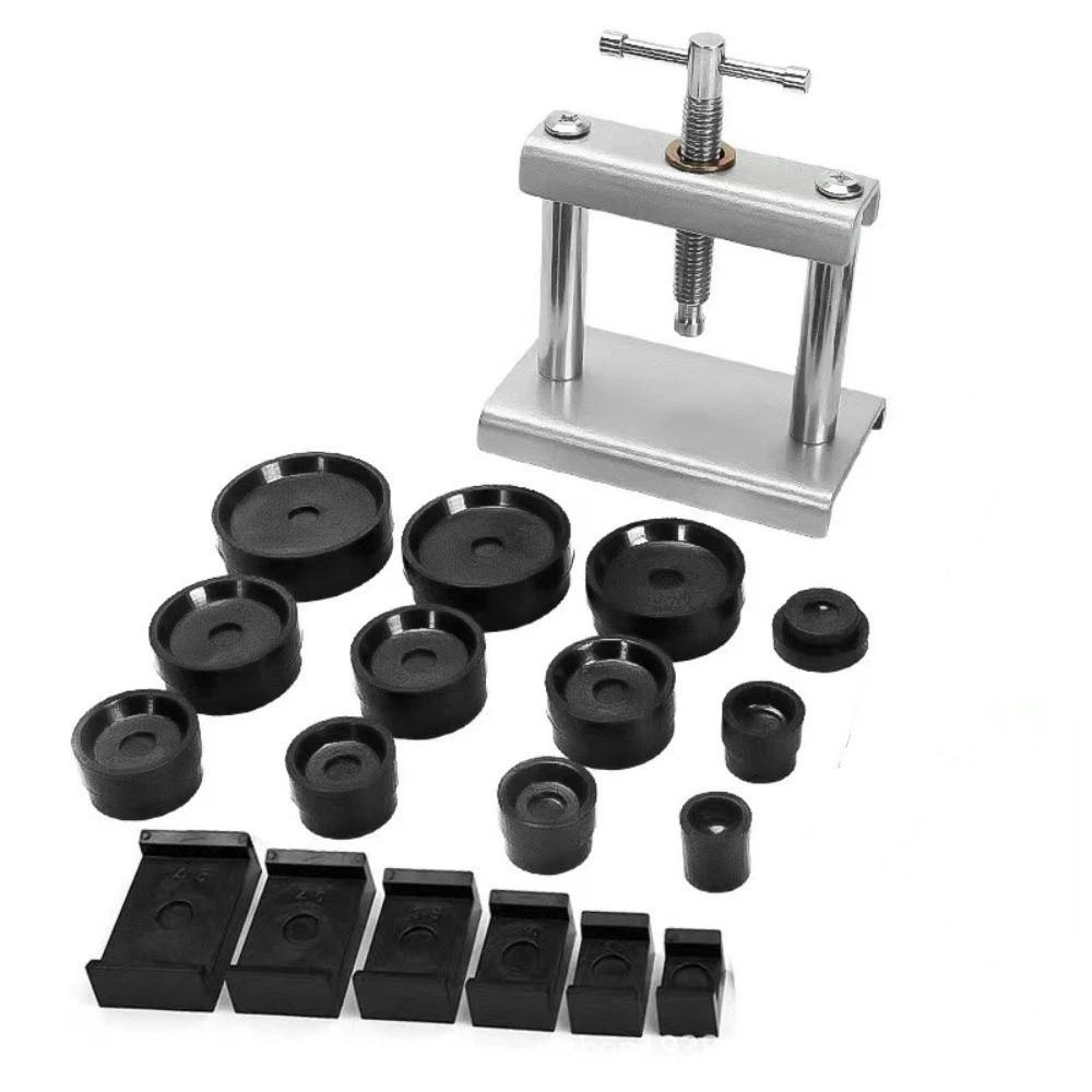 Ear Punch Tool Watch Press Kit 12/ 18 Pressure Plates Back Cover Presser  Maintenance Work