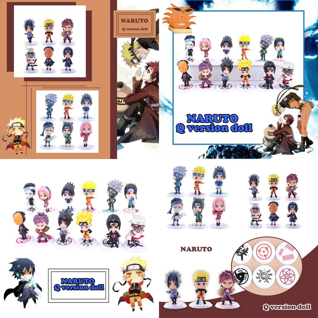6 Pcs Sasuke Dolls Exquisite Resin Figurines Perfect For Naruto Collectors And Fans