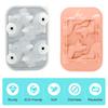 Silicone Ice Cube Tray Corgi Shapes Ice Cube Mold Built-in Funnel Large Craft Tray for Whiskey Cocktails Bourbon DIY Chocolate Soap Maker