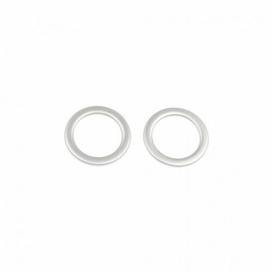 Silver Titanium Dashboard Side Vent Overlay Cover Trim For Benz 2007-14 C-Class