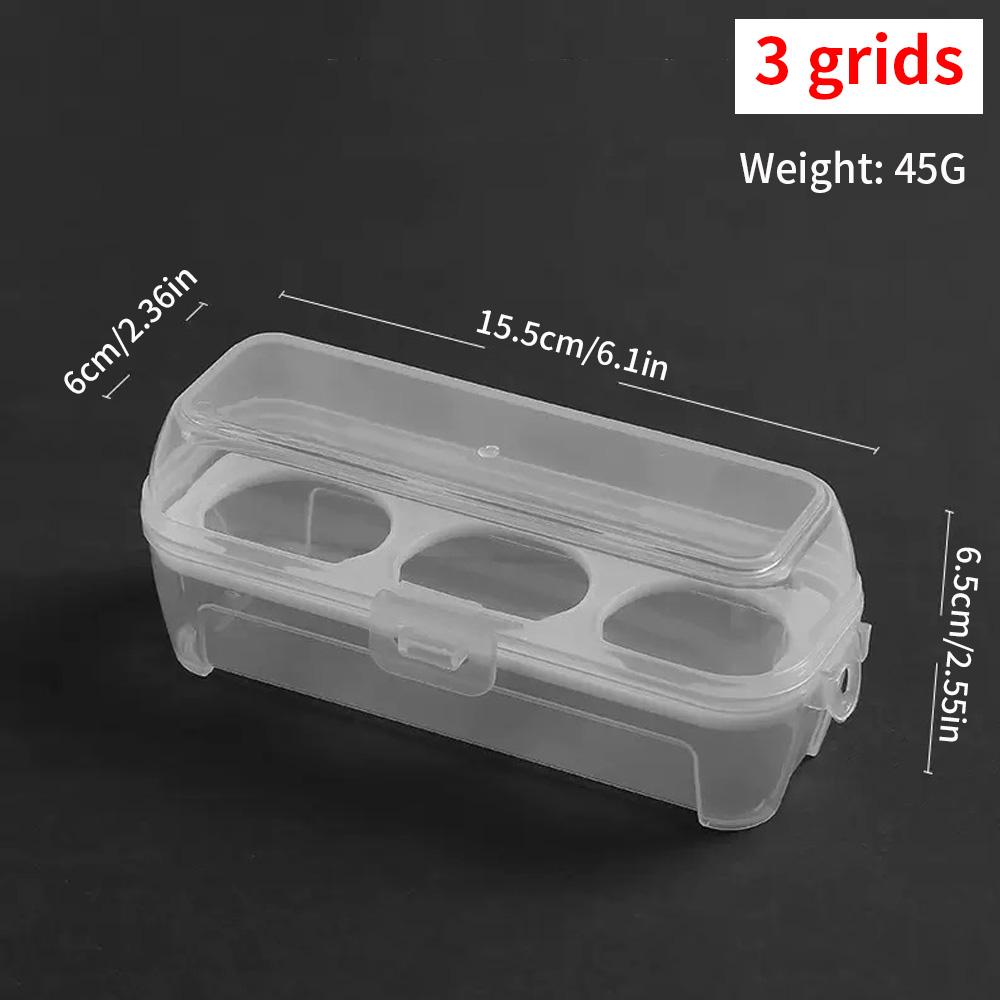 

Convenient Egg Storage Box with 3/4/8 Compartments Simulated Egg Rack for Outdoor Camping And Picnic Egg Storage S