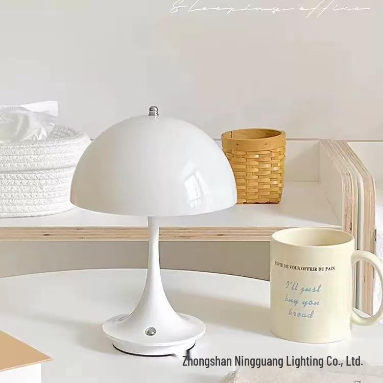 Rechargeable Nordic Flower Bud Touch Night Light - Eye-Friendly Table Lamp for Bedroom & Study
