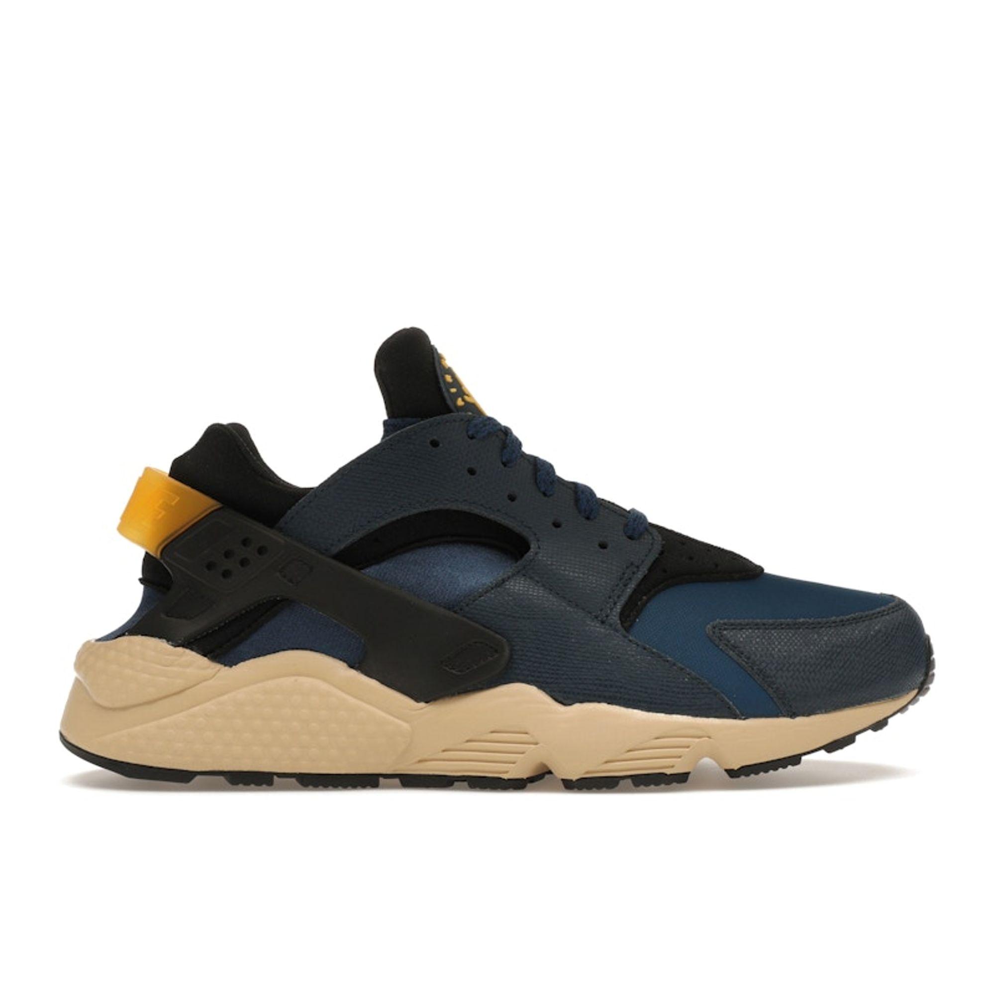 

Nike Air Huarache Premium Armory Navy Men Sneakers Blue Black University-Gold DZ4852-001 42
