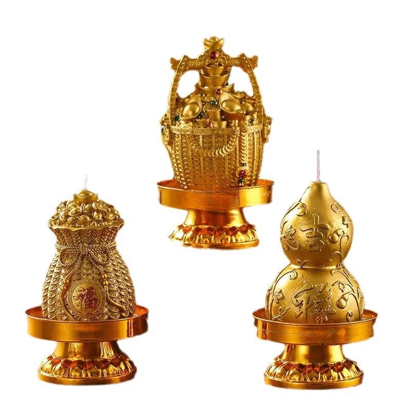 Handun Golden Money Bag Prosperity Candle