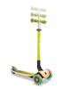 GLOBBER Kickboard Flash Glowing 3 Wheel Wood Deck Foot Brake Outdoor Play Children Vehicle Kick Scooter Lime Green WLGB436106
