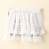 Bedroom Door Miniature Lace Curtain White Fabric Doll Curtain Model  Dollhouse Furniture