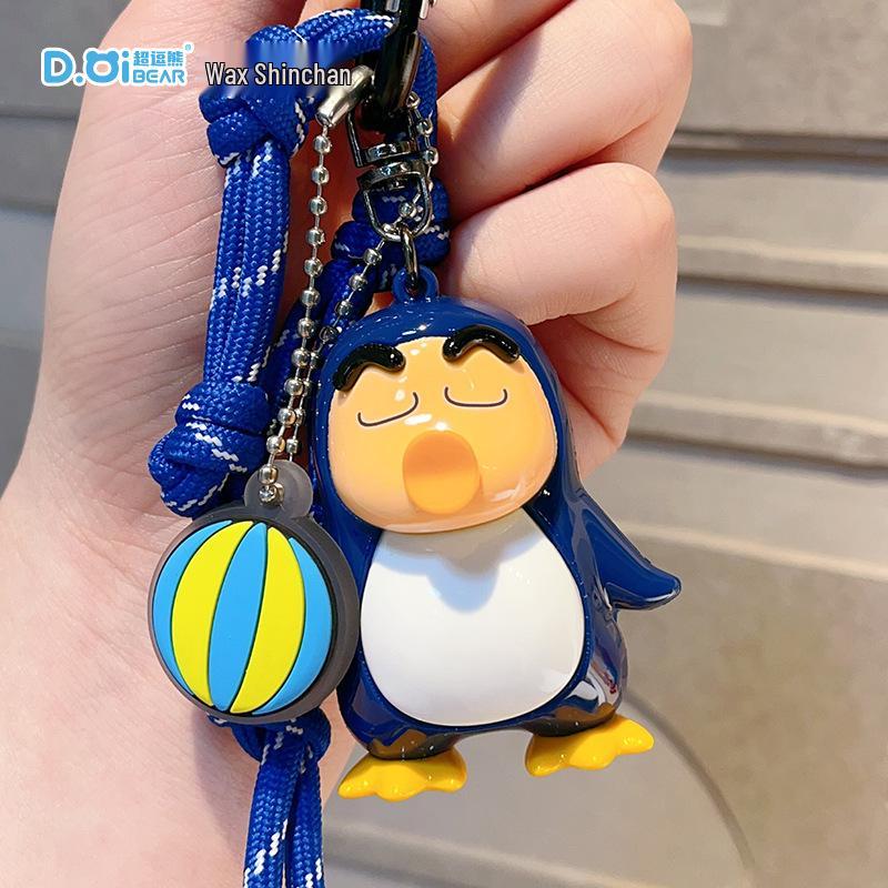 Genuine Crayon Shin-chan Kung Fu Keychain Backpack Pendant Anime Doll