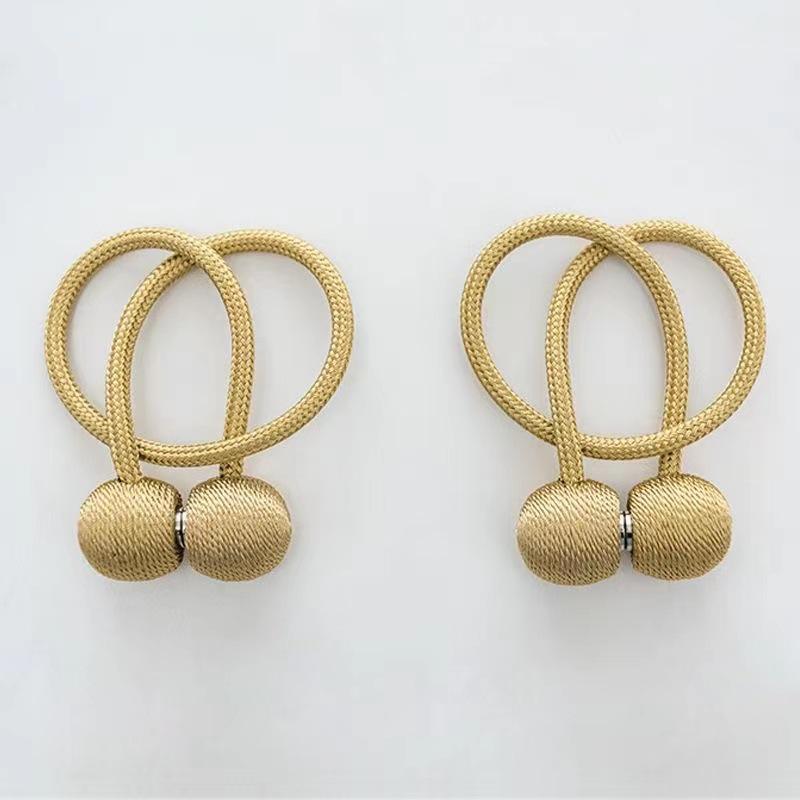Magnetic Curtain Tieback Earphone Holder Rope Strap Hook Accessories