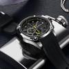 Megir Chronograf Pánské Sportovní hodinky Pánské Silikonové Automatické Datum Quartz Hodinky Pánské Luxusní Značka Vodotěsné Relogio Masculino