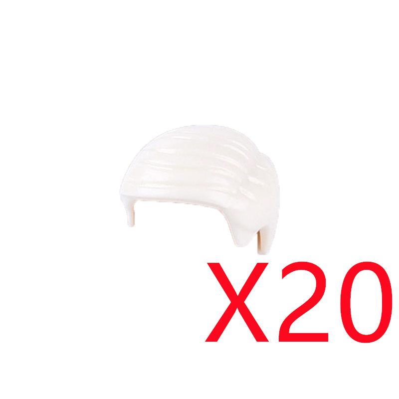 MOC City Building Blocks Figure Body Parts Creative Accessories Long Hair Brown Black Gold Mini Brick Compatible Toy Gift k030