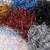 500g/pack Colorful Sparkling Shredded Crinkle Raffia Paper Raffia Stuffing Diy Wedding Party Gift Box Candy Material Packaging Filling Crepe Paper