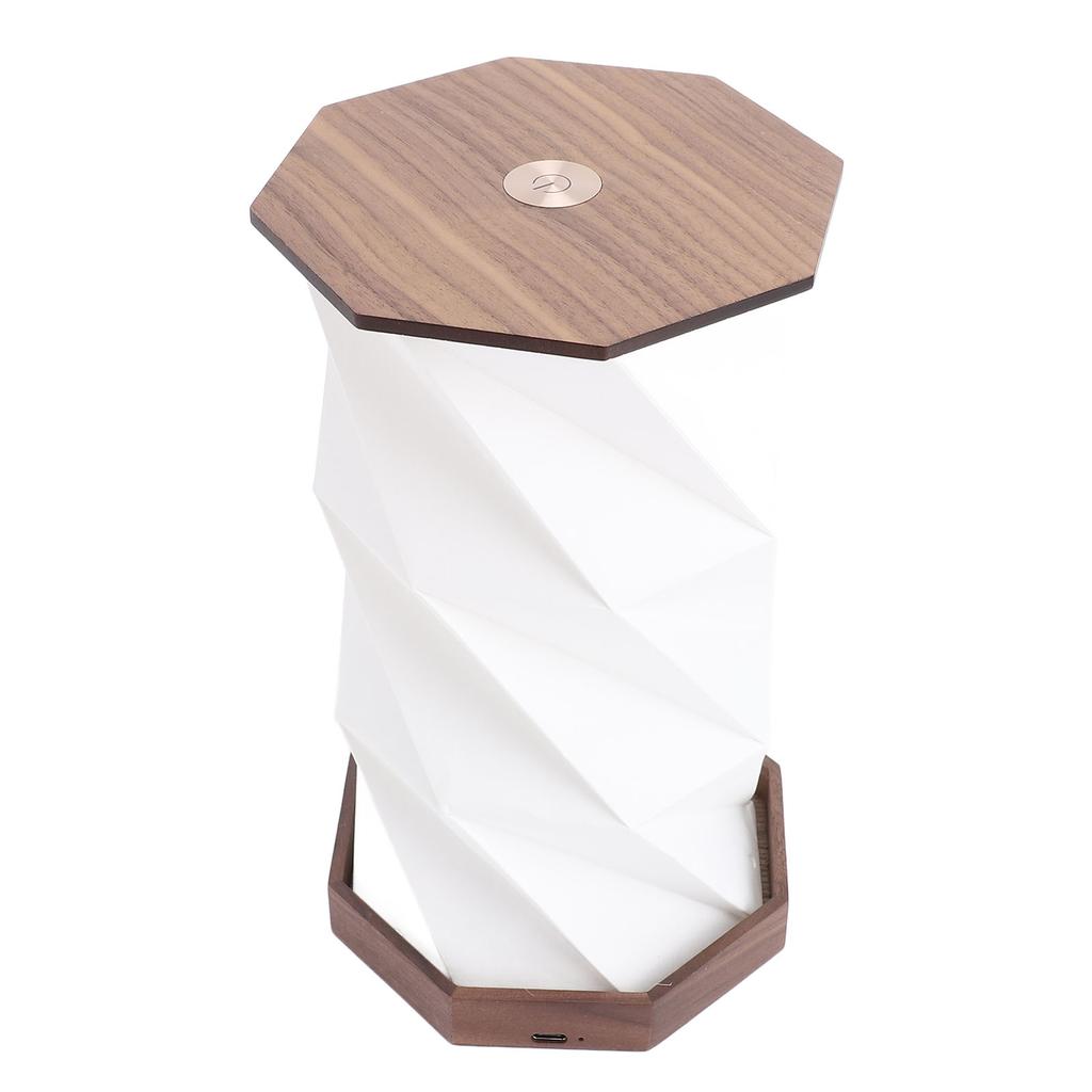 Bedside Table Lamp Dimmable Touch Lamp Battery Operated Night Light Rotating Foldable Paper Lantern