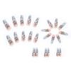 Long Fake Nails Gradually Change Color Manicure Film Mysterious Butterfly Nail Film Press On Nails Nail Film