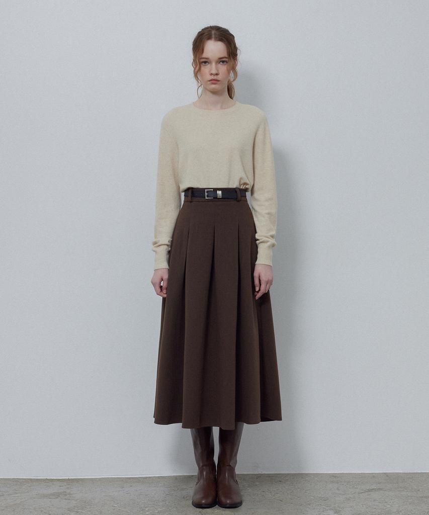 LE STUDIO Simple Touch Wholegarment Knit_Cream