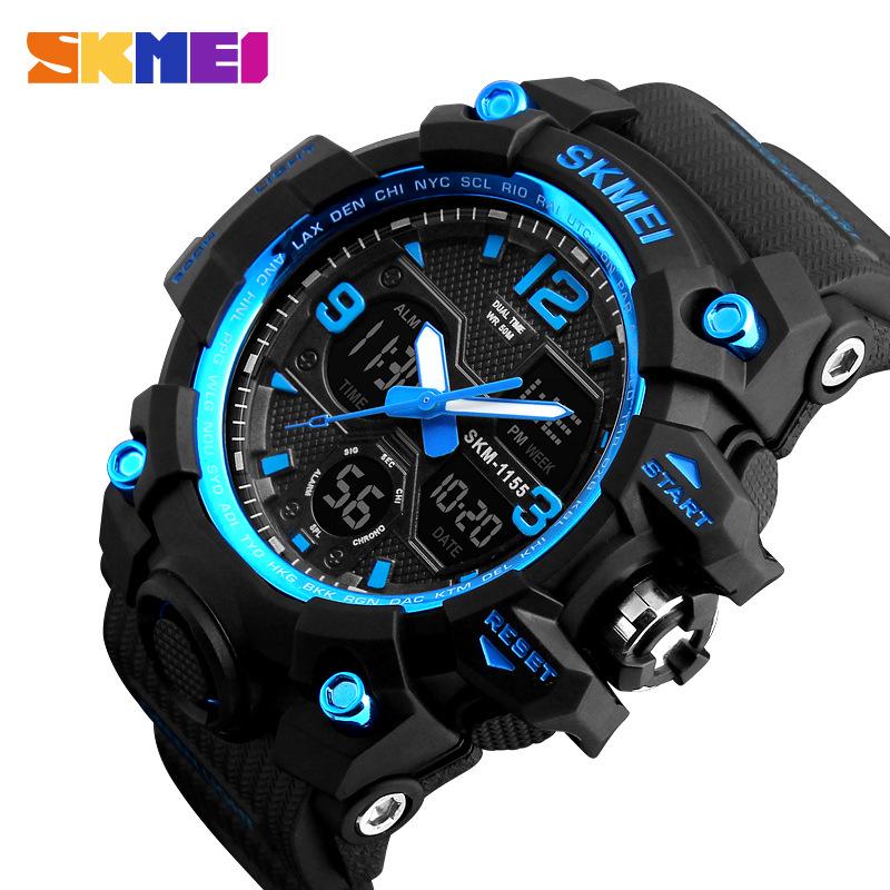 Men's waterproof electronic watch multi-function oversized double display electronic watch outdoor sports watch men