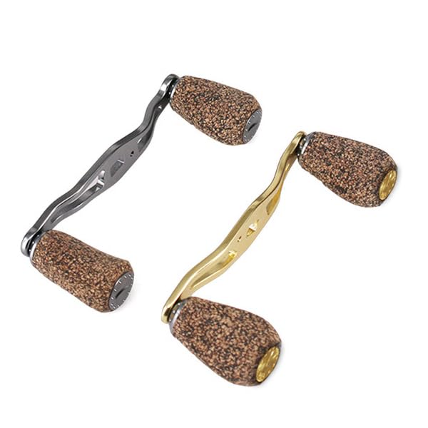 VISPREA Reel Parts Baitcasting Reel Handle 95mm Crank Aluminum Alloy Shimano Daiwa Abu Garcia Custom Parts Replacement YU48 (Gold, 85)