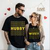 Wifey Hubby Matching T-Shirts, Couples Anniversary Gift