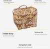 Portable Floral Foldable Storage Basket for Home Textiles and Underwear Organizer
