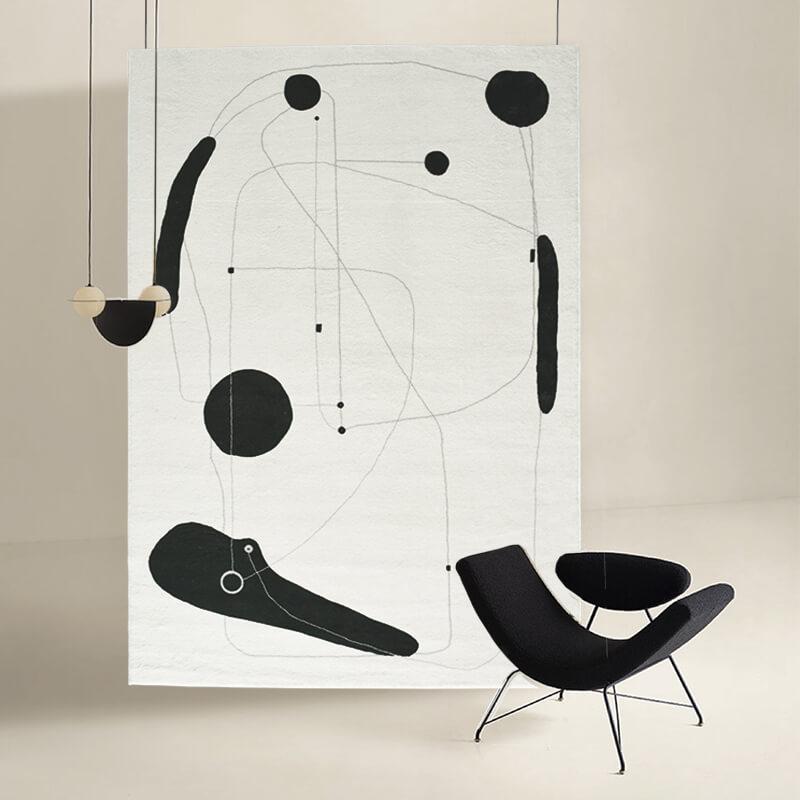 Thick Washable Lounge Rug Modern Simple Living Room Decoration Stripe Carpet Large Area Rugs for Bedroom Home Plush Floor Mat