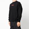 Off-White Arrow On Canvas Skate Crewneck Black/Multicolor Men Tops OMBA054F21FLE0091084