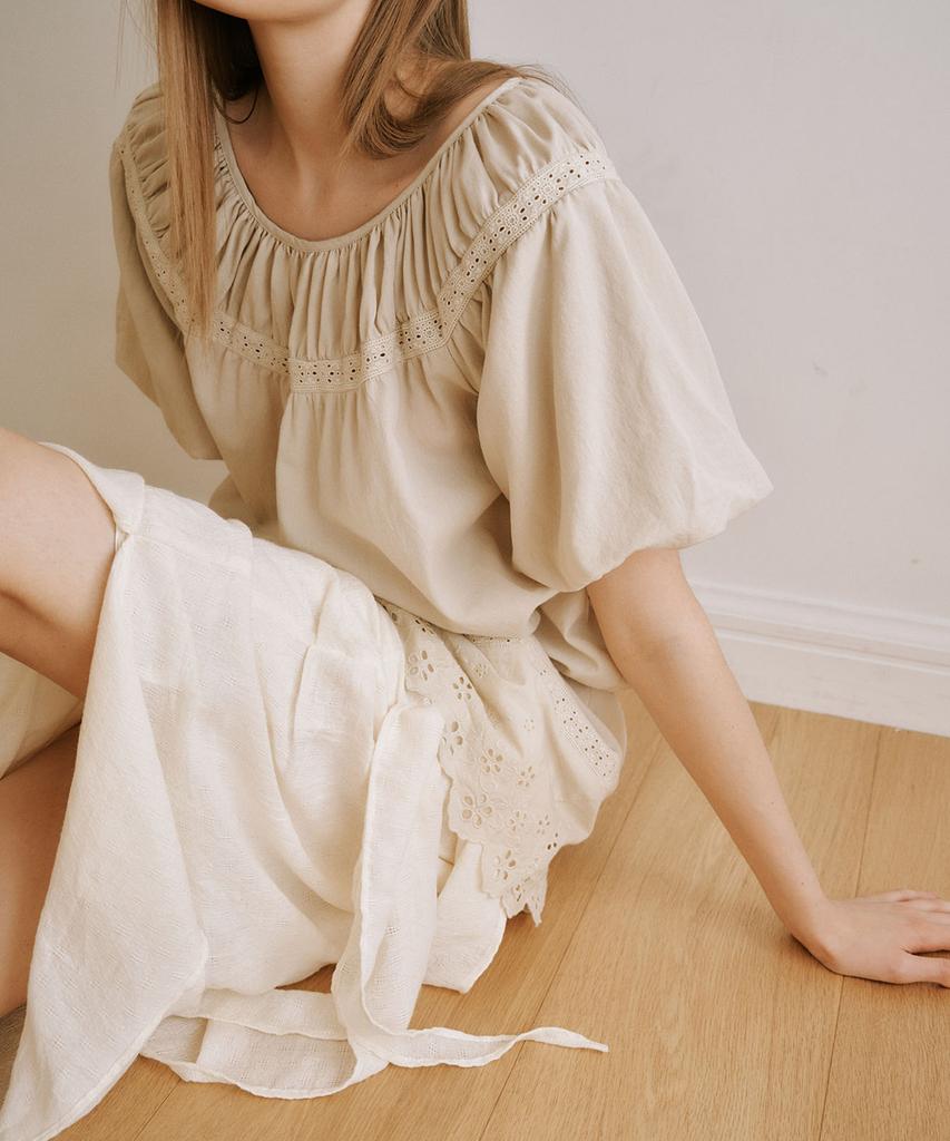 OURO Sandy Tie Skirt [ Cream ]