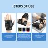 USB Rechargeable Electric Heated Gloves In Winter Unisex Smart Self Heating Warm Riding Flap Fingerless Heated Gloves
