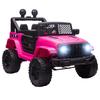 Children's Electric Ride-On Car, 12 V, 5 Km/h, Remote, Light and Sound, 100 X 65 X 72 Cm, Pink