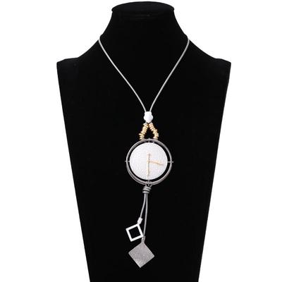 Sweater Chain High Sense Clock Fashion Women'S Long Metal Necklace