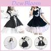 Robe Lolita Charmante Uniforme de Servante Tenue Avec Culotte et Coiffe Pour Cosplay