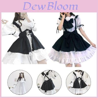 Robe Lolita Charmante Uniforme de Servante Tenue Avec Culotte et Coiffe Pour Cosplay