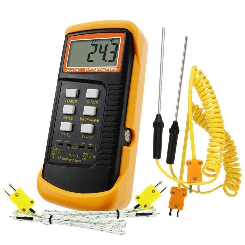 

Digital K-Type Thermocouple Thermometer K-Type Thermometer (-50-1300°C) Probes Handheld High Temperature