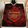 1PC Arsenal F Patterned Flannel Blanket Suitable For All Seasons for Home Decor Warmth and Comfort Gifts Holiday Present