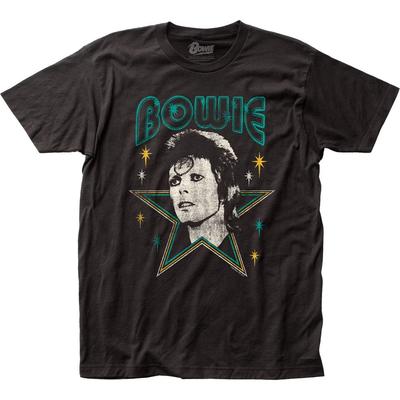 David Bowie Stars Herren T-Shirt Musik Klassisch Konzert Rockband T-Shirt Neu Schwarz