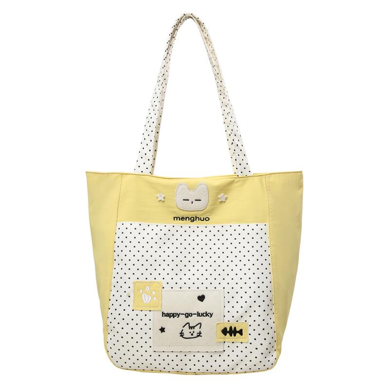 Polar Dot Shoulder Bag Women's Large Capacity Crossbody Bag Student Commuter Book Bag