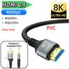 8K HDMI Cable HDMI 2.1 8K@60Hz 4K@120Hz 48Gbps EARC ARC HDCP Ultra High Speed HDR For  PS5 PS4 Laptop HD TV Monitor Projectors