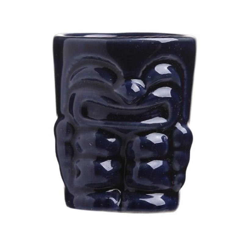 Hawaiian Mug Statue Living Room Decoration Creative Ceramic Mug Bar Wine Cup Tiki Mug Home Decoration Accessories New Year Gifts