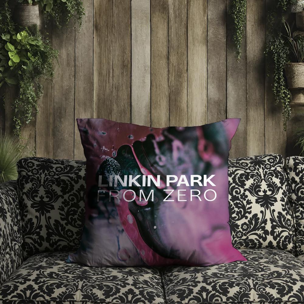 Fodral kudde L-Linkin Fodral Från Noll Kudde Rum Band Park Sovrum Sänggavel Soffa Vardagsrum Ryggstöd Bil Fyrkantig