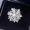 Luxurious and Auspicious Brooch High-end Women's Exquisite Rotating Snowflake Brooch Niche Design Sense Corsage Suit Accessory