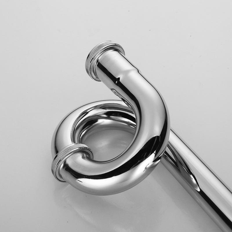 Stainless Steel Drain Pipe For Washbasins, U-Shaped Odor-Proof Basins, Wall-Mounted P-Bends, S-Bends
