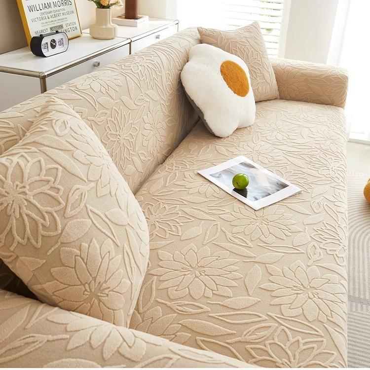 Nuovo copridivano elasticizzato in velluto jacquard, universale, per tutte le stagioni, antigraffio e antipolvere, ideale per gatti.