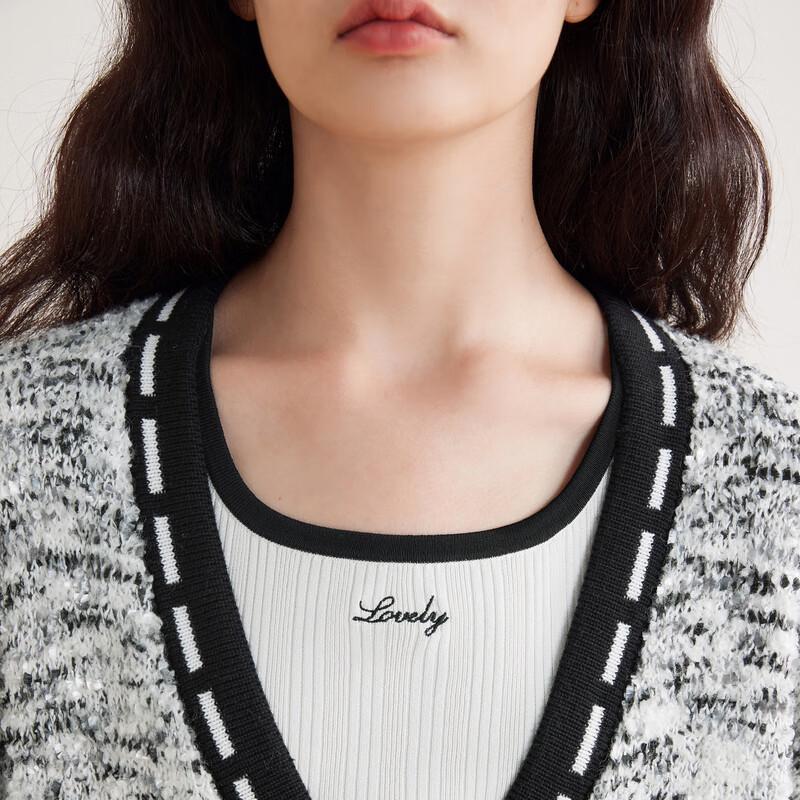 Ledin Women's V-Neck Knitted Cardigan Sweater