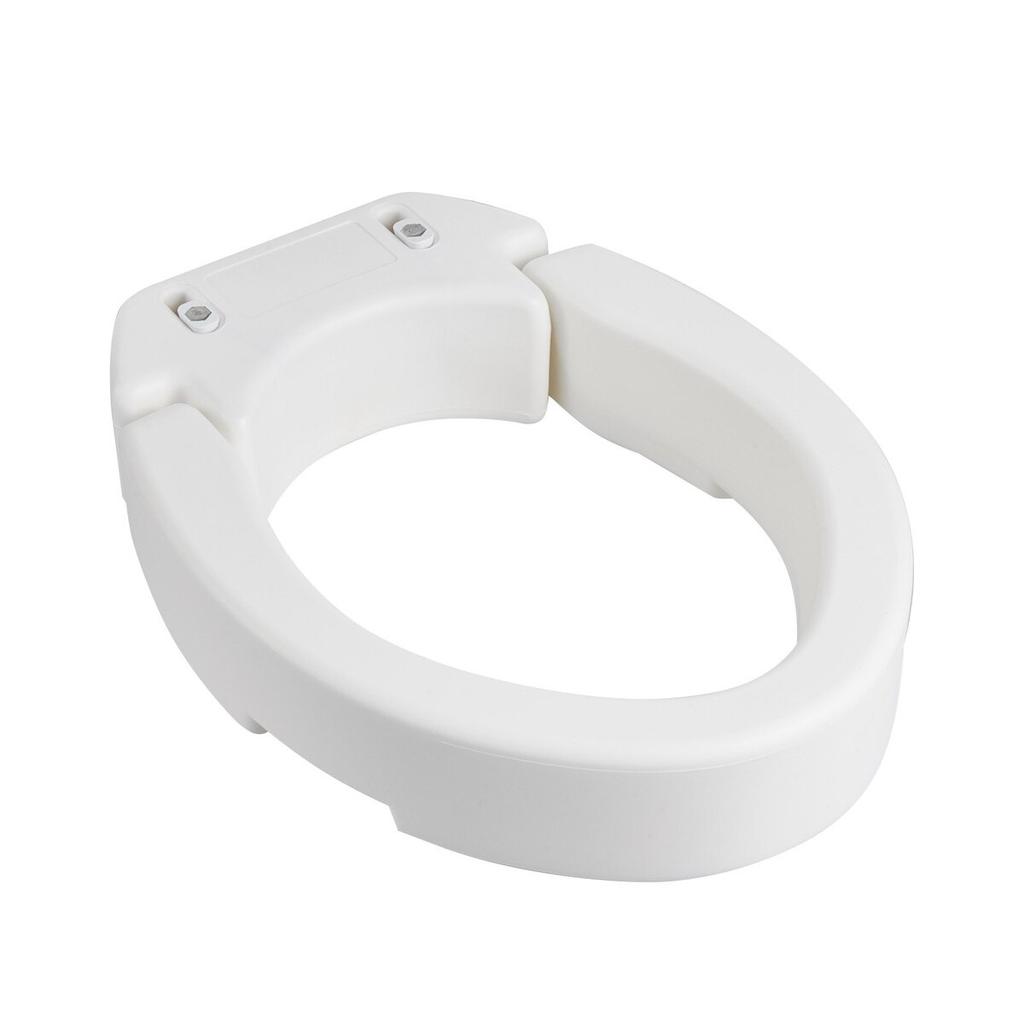 Raised Toilet Seat, 136.1 kg Load Capacity, 88.9 mm Lift Height, Commode Elevated Toilet Seat Riser with Enlarged Opening for Seniors, Elderly,