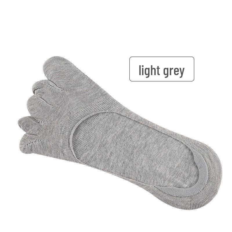 2023 Five-Toe Invisible Boat Socks - Deodorizing, Solid Color, Dry Comfort