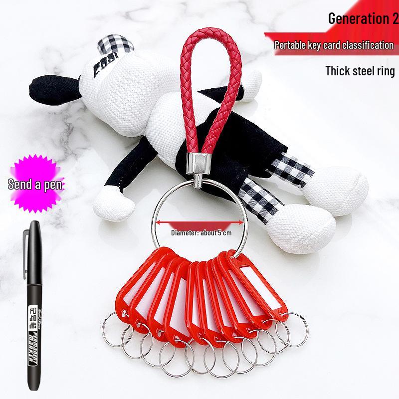 Landlord Rental Key Disk - Warehouse, Dormitory, Hotel Key Chain & Storage Management Marker